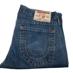 TRUE RELIGION WORLD TOUR Vintage Bobby Straight Jeans‎ - Size 36x33